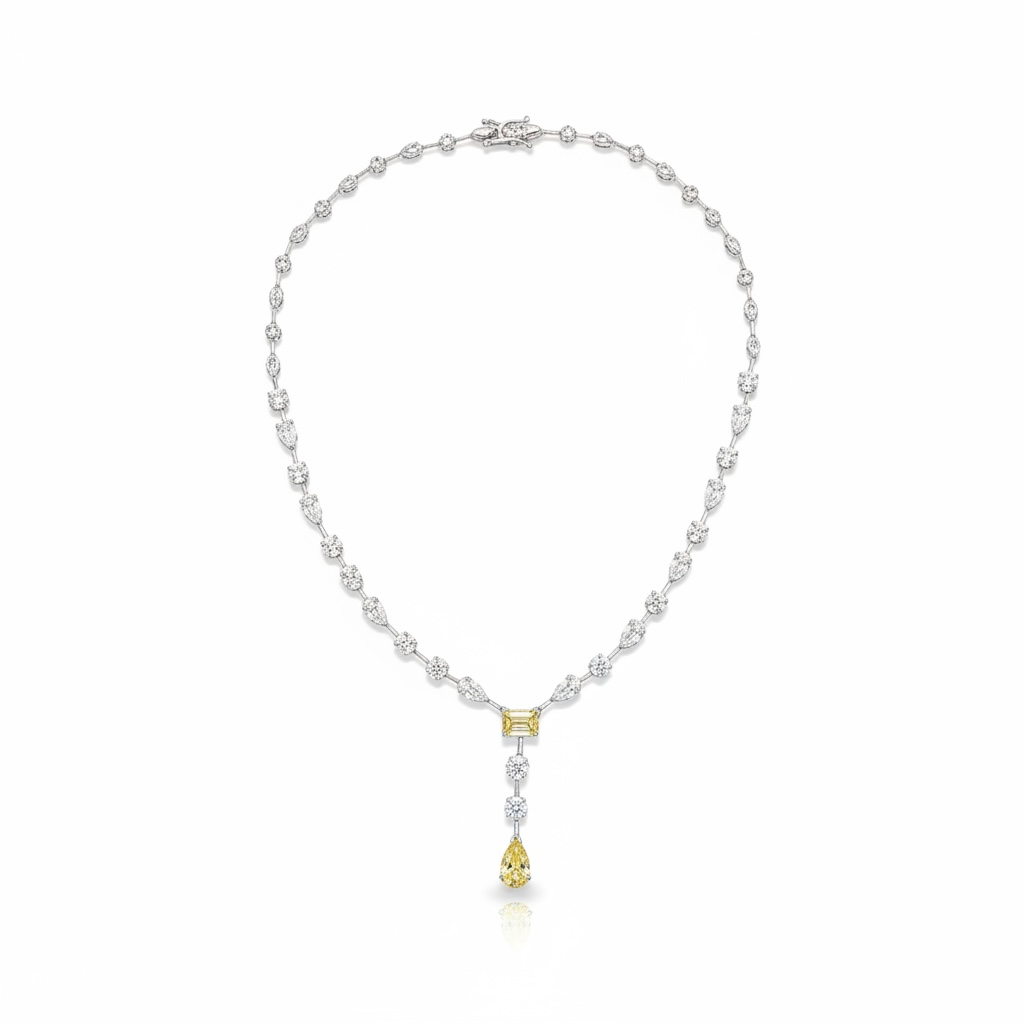 Lab grown Tennis necklace