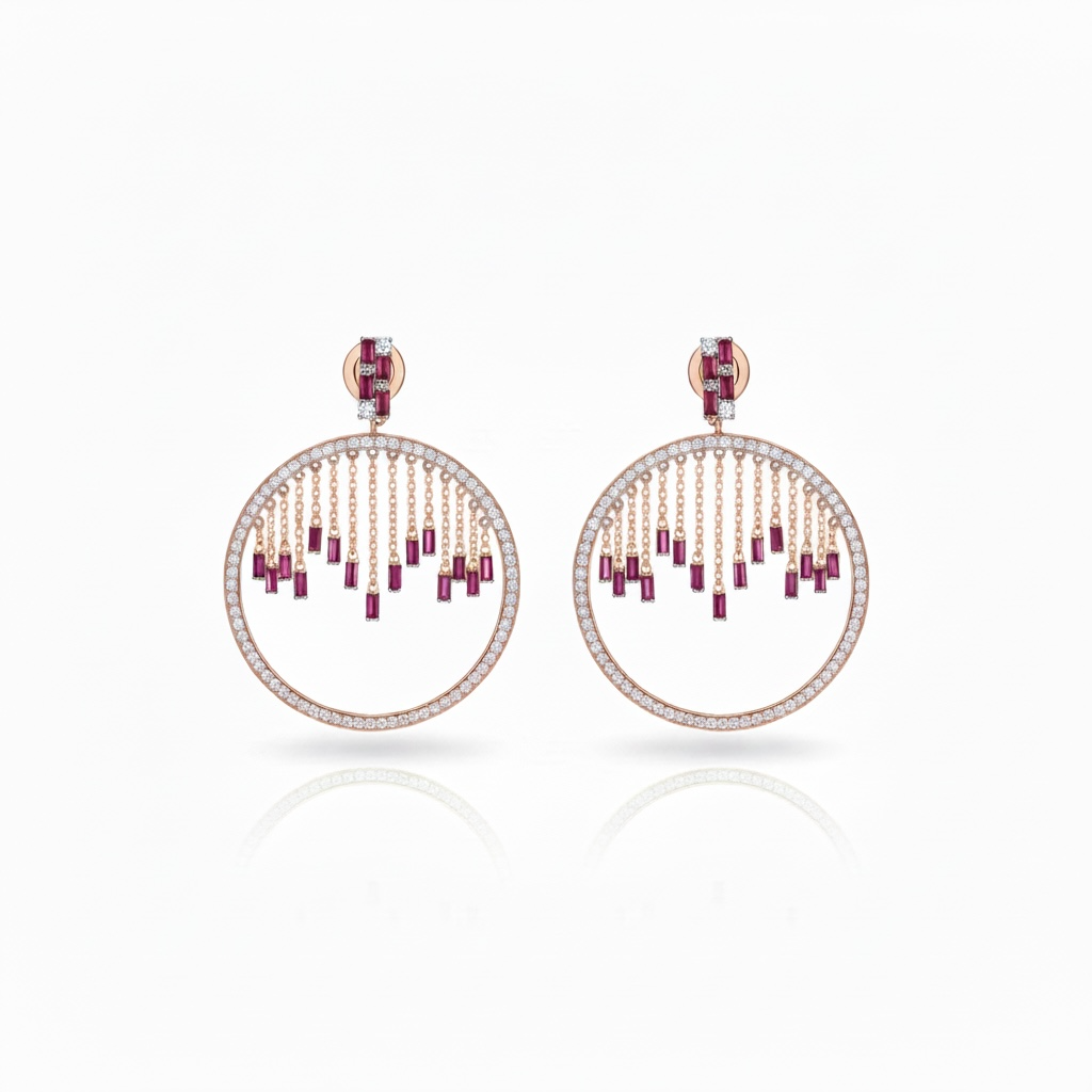 Lab grown Earring