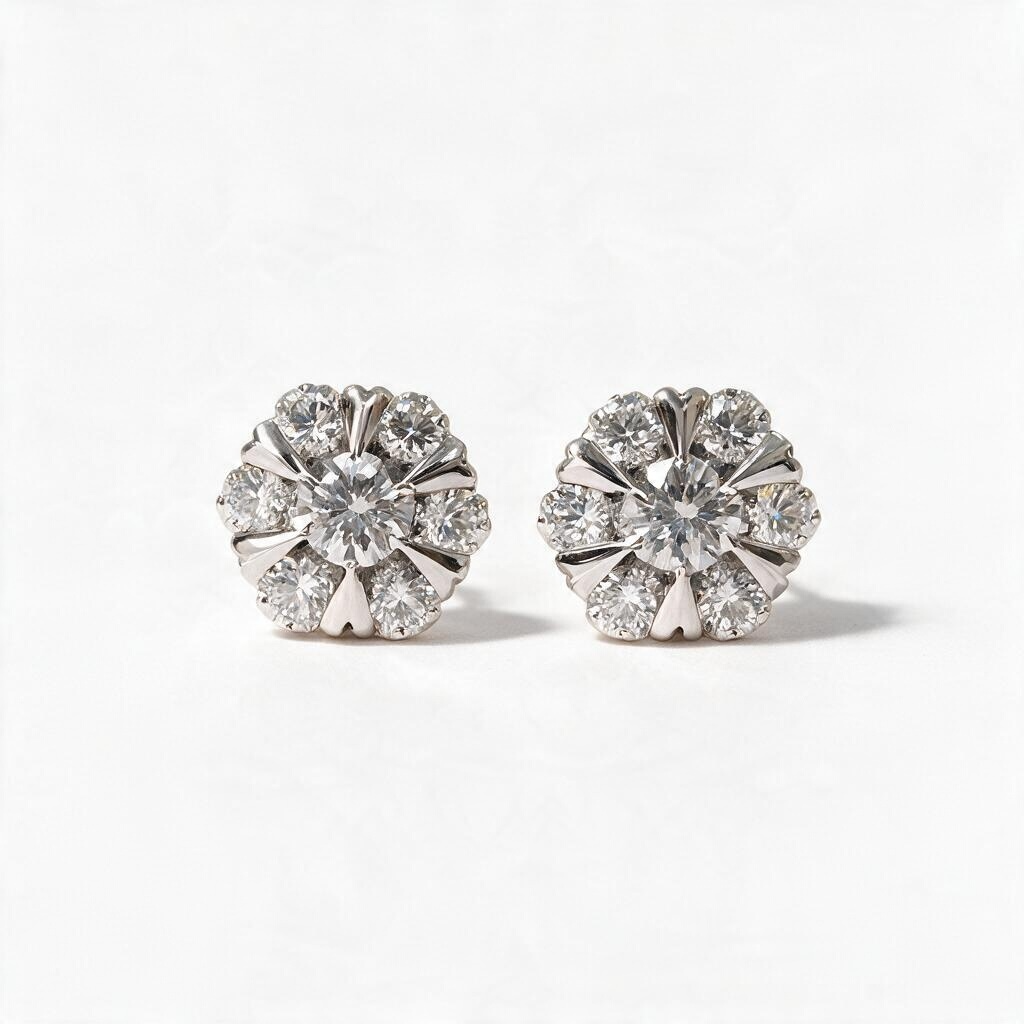 Lab grown Earring