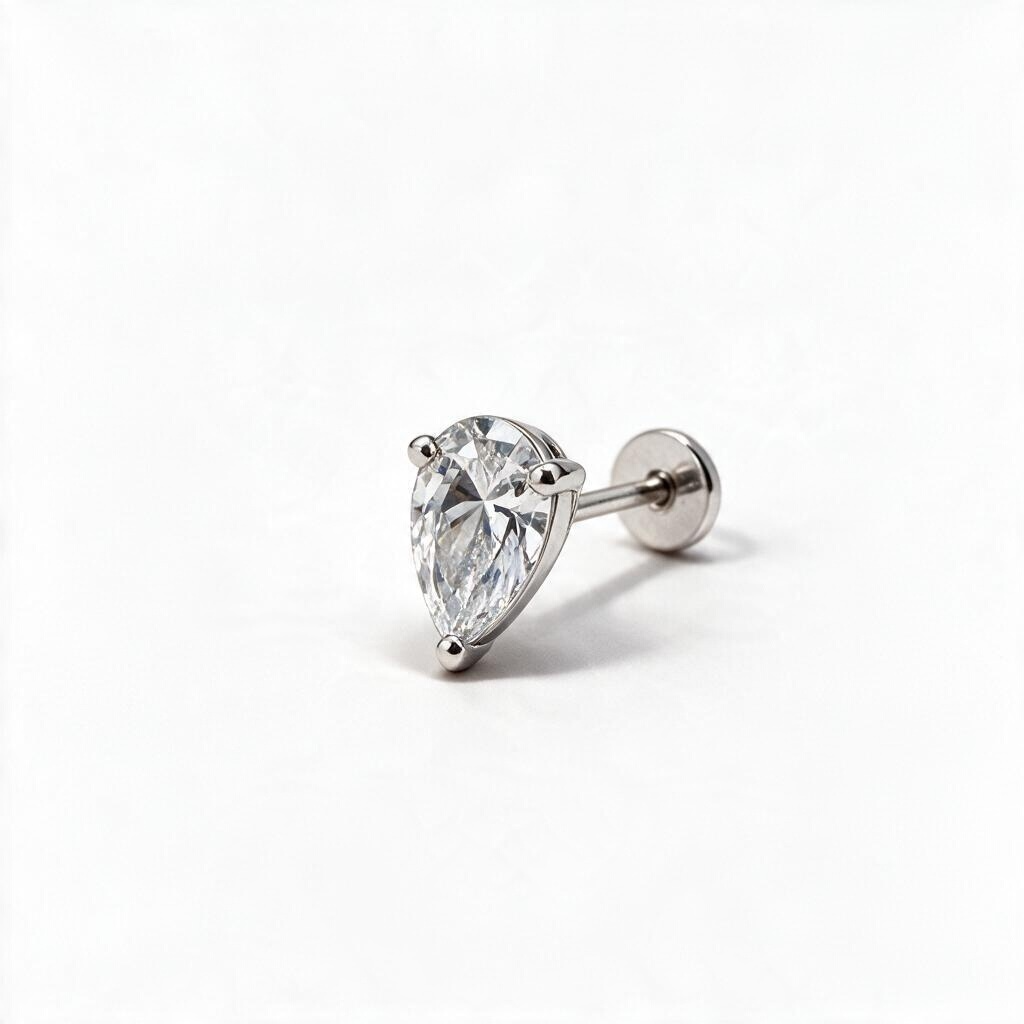 Lab grown Earring