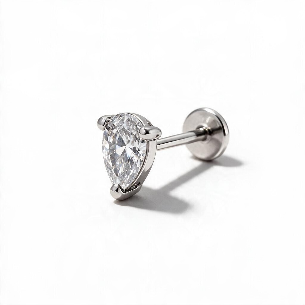 Lab grown Earring
