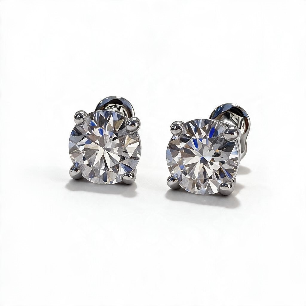 Lab grown Earring