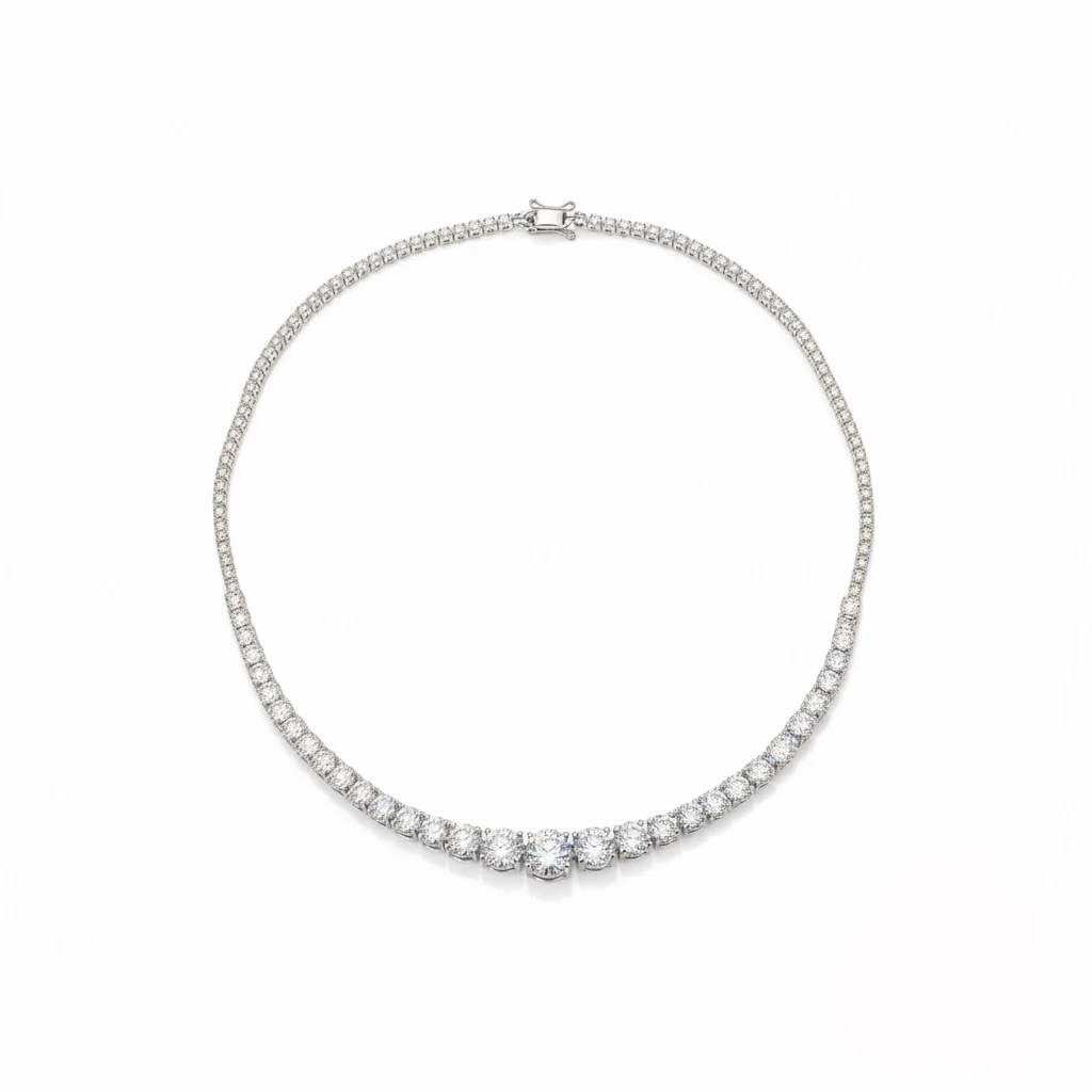 Lab grown Tennis necklace