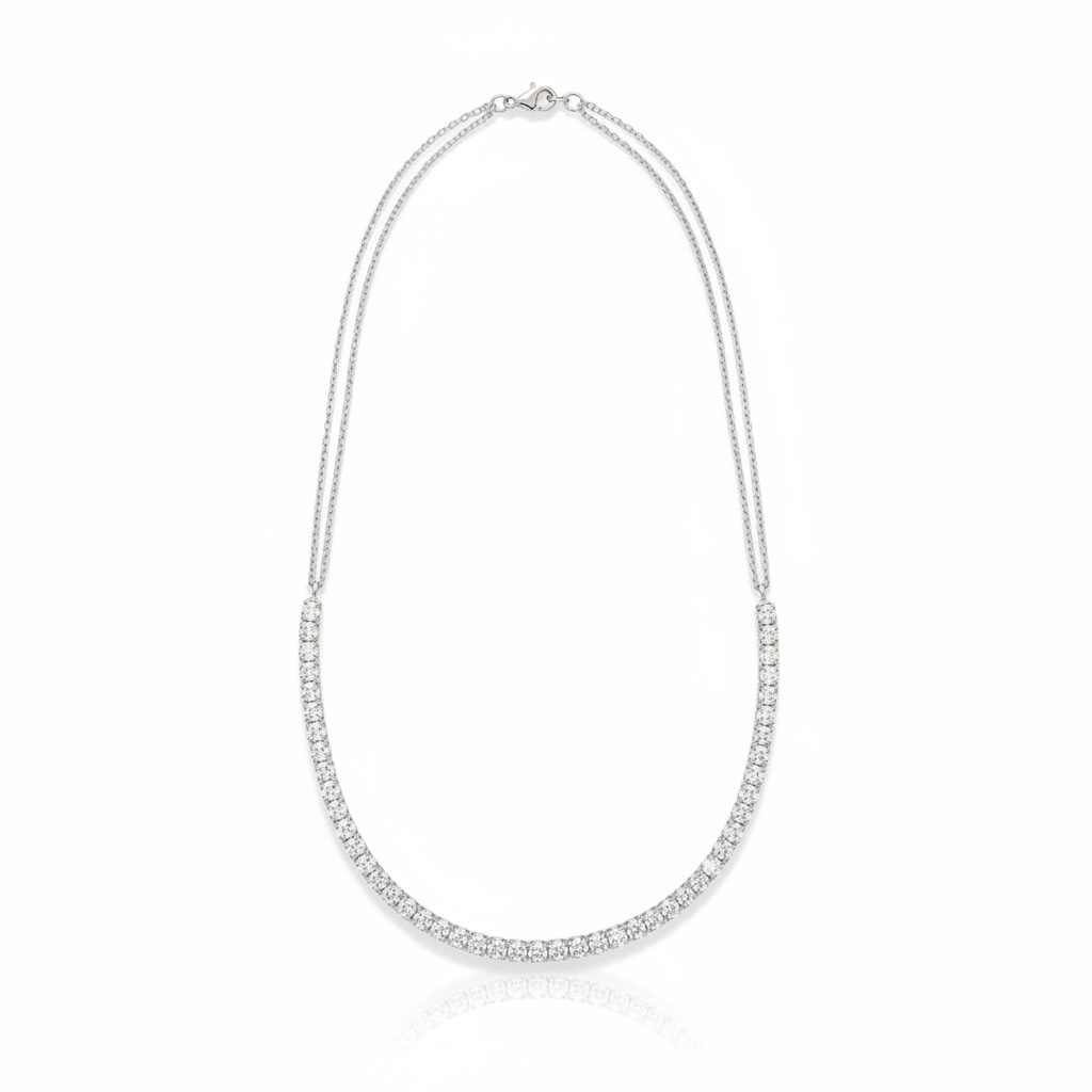 Lab grown Tennis necklace