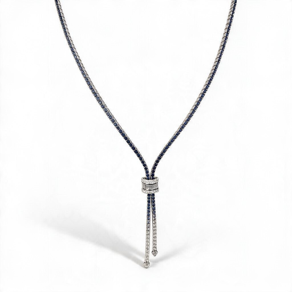 Lab grown Tennis necklace