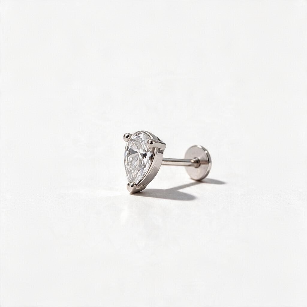 Lab grown Earring