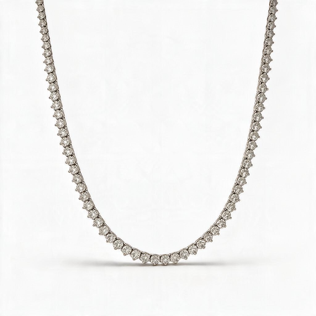 Lab grown Tennis necklace