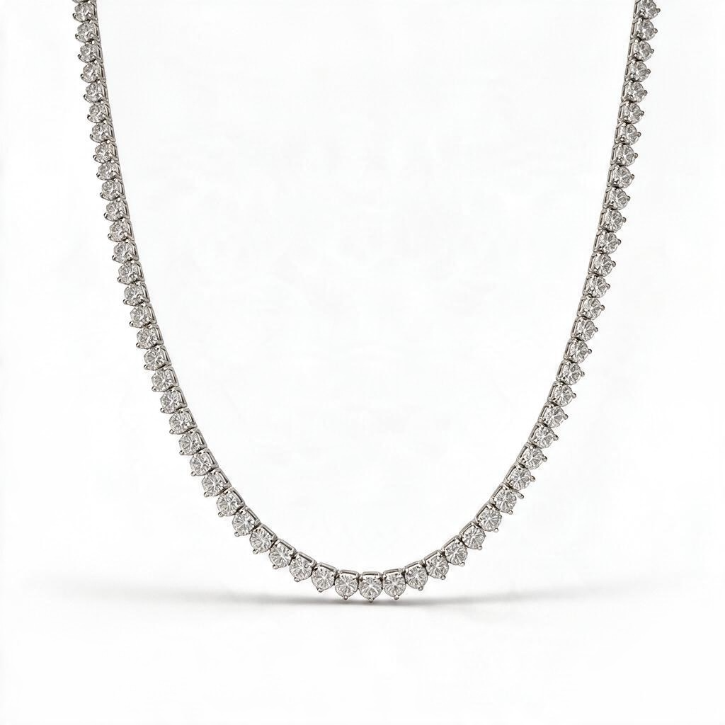 Lab grown Tennis necklace